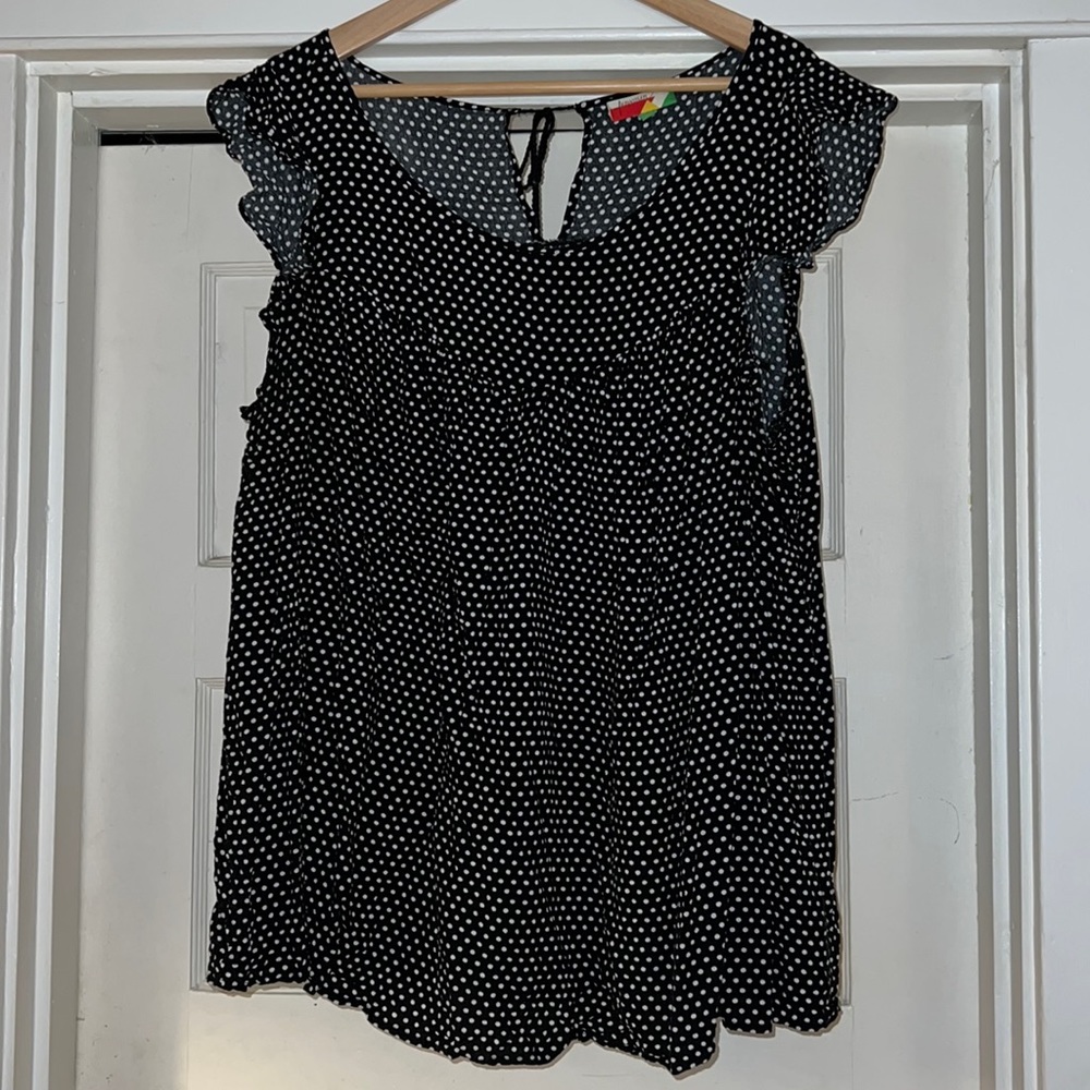 $5 sale! Modcloth polka dot blouse